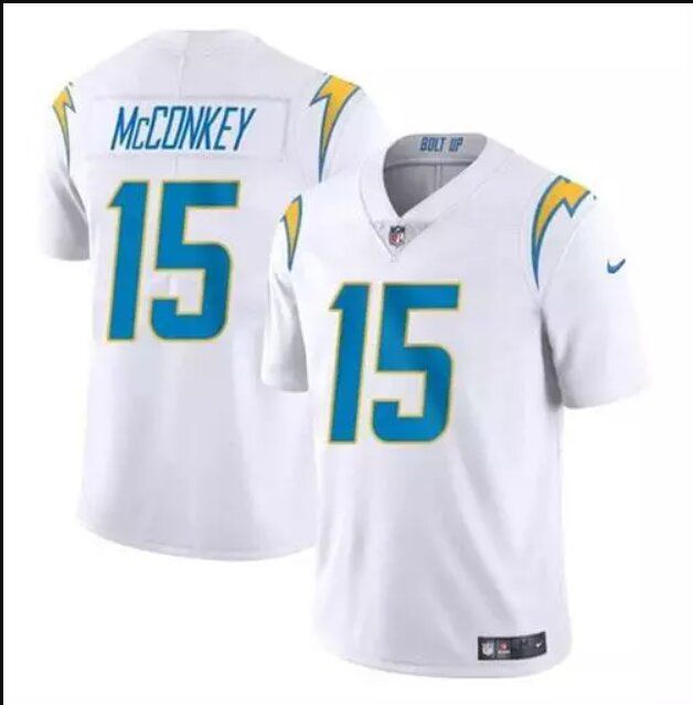 Men Los Angeles Chargers 15 Mcconkey white 2024 Nike NFL Jersey